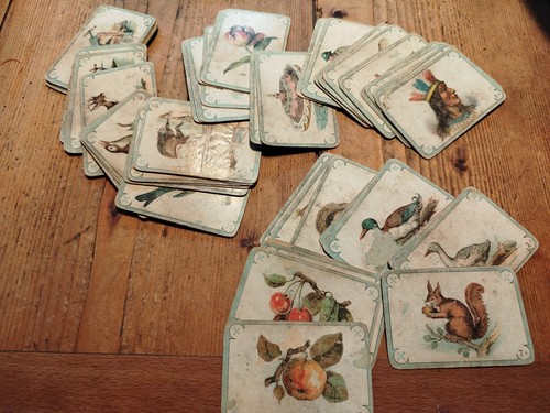 Jeu cartes ancien loto - de,