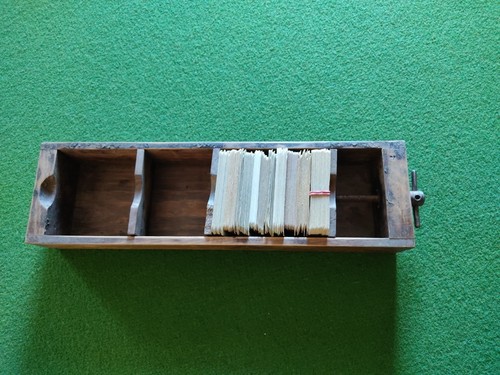 Ancienne boite bois presse - boite,