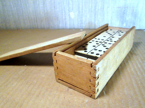Ancien jeu domino bois - jeu,